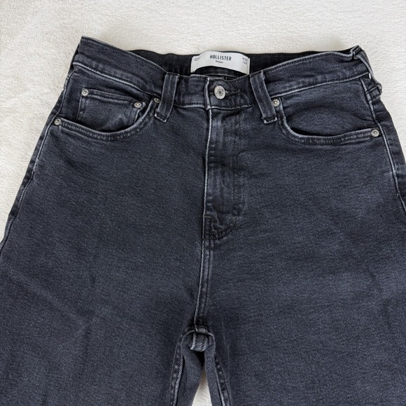 Hollister‎ Men's Baggy Black Washed  Denim Jeans Size W30 L32 Y2K - Picture 2 of 9
